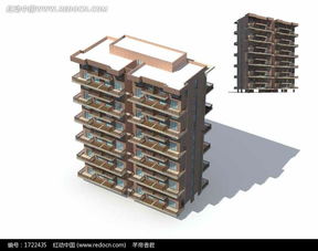 現(xiàn)代獨(dú)棟多層住宅樓3D模型設(shè)計(jì)與免費(fèi)資源